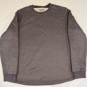 BC Clothing Co Heritage Men’s Waffle Knit Crewneck Sweatshirt Large